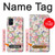 W3688 Floral Flower Art Pattern Hülle Schutzhülle Taschen und Leder Flip für Samsung Galaxy M51