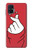 W3701 Mini Heart Love Sign Hülle Schutzhülle Taschen und Leder Flip für Samsung Galaxy M51