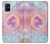 W3709 Pink Galaxy Hülle Schutzhülle Taschen und Leder Flip für Samsung Galaxy M51