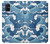 W3751 Wave Pattern Hülle Schutzhülle Taschen und Leder Flip für Samsung Galaxy M51
