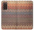 W3752 Zigzag Fabric Pattern Graphic Printed Hülle Schutzhülle Taschen Flip für Samsung Galaxy Z Fold2 5G