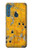 W3528 Bullet Rusting Yellow Metal Hülle Schutzhülle Taschen und Leder Flip für Motorola One Fusion+