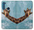 W3680 Cute Smile Giraffe Hülle Schutzhülle Taschen und Leder Flip für Motorola One Fusion+