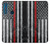 W3687 Firefighter Thin Red Line American Flag Hülle Schutzhülle Taschen und Leder Flip für Motorola One Fusion+