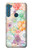 W3705 Pastel Floral Flower Hülle Schutzhülle Taschen und Leder Flip für Motorola One Fusion+