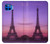 W3447 Eiffel Paris Sunset Hülle Schutzhülle Taschen und Leder Flip für Motorola Moto G 5G Plus