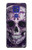 W3582 Purple Sugar Skull Hülle Schutzhülle Taschen und Leder Flip für Motorola Moto G9 Play