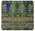 W3674 Claude Monet Footbridge and Water Lily Pool Hülle Schutzhülle Taschen und Leder Flip für Motorola Moto G9 Play