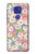 W3688 Floral Flower Art Pattern Hülle Schutzhülle Taschen und Leder Flip für Motorola Moto G9 Play