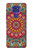 W3694 Hippie Art Pattern Hülle Schutzhülle Taschen und Leder Flip für Motorola Moto G9 Play