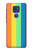W3699 LGBT Pride Hülle Schutzhülle Taschen und Leder Flip für Motorola Moto G9 Play