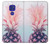 W3711 Pink Pineapple Hülle Schutzhülle Taschen und Leder Flip für Motorola Moto G9 Play