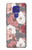 W3716 Rose Floral Pattern Hülle Schutzhülle Taschen und Leder Flip für Motorola Moto G9 Play