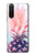 W3711 Pink Pineapple Hülle Schutzhülle Taschen und Leder Flip für Sony Xperia 5 II