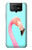 W3708 Pink Flamingo Hülle Schutzhülle Taschen und Leder Flip für ASUS ZenFone 7 Pro