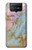 W3717 Rose Gold Blue Pastel Marble Graphic Printed Hülle Schutzhülle Taschen und Leder Flip für ASUS ZenFone 7 Pro