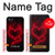 W3682 Devil Heart Hülle Schutzhülle Taschen und Leder Flip für iPhone 4 4S