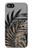 W3692 Gray Black Palm Leaves Hülle Schutzhülle Taschen und Leder Flip für iPhone 4 4S