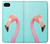 W3708 Pink Flamingo Hülle Schutzhülle Taschen und Leder Flip für iPhone 4 4S