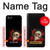 W3753 Dark Gothic Goth Skull Roses Hülle Schutzhülle Taschen und Leder Flip für iPhone 4 4S