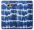 W3671 Blue Tie Dye Hülle Schutzhülle Taschen und Leder Flip für Samsung Galaxy S6