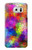 W3677 Colorful Brick Mosaics Hülle Schutzhülle Taschen und Leder Flip für Samsung Galaxy S6