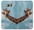 W3680 Cute Smile Giraffe Hülle Schutzhülle Taschen und Leder Flip für Samsung Galaxy S6