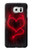 W3682 Devil Heart Hülle Schutzhülle Taschen und Leder Flip für Samsung Galaxy S6
