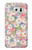 W3688 Floral Flower Art Pattern Hülle Schutzhülle Taschen und Leder Flip für Samsung Galaxy S6