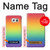 W3698 LGBT Gradient Pride Flag Hülle Schutzhülle Taschen und Leder Flip für Samsung Galaxy S6