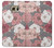 W3716 Rose Floral Pattern Hülle Schutzhülle Taschen und Leder Flip für Samsung Galaxy S6