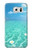 W3720 Summer Ocean Beach Hülle Schutzhülle Taschen und Leder Flip für Samsung Galaxy S6