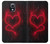 W3682 Devil Heart Hülle Schutzhülle Taschen und Leder Flip für Samsung Galaxy S4