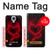 W3682 Devil Heart Hülle Schutzhülle Taschen und Leder Flip für Samsung Galaxy S4