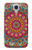 W3694 Hippie Art Pattern Hülle Schutzhülle Taschen und Leder Flip für Samsung Galaxy S4