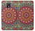 W3694 Hippie Art Pattern Hülle Schutzhülle Taschen und Leder Flip für Samsung Galaxy S4