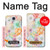 W3705 Pastel Floral Flower Hülle Schutzhülle Taschen und Leder Flip für Samsung Galaxy S4