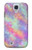 W3706 Pastel Rainbow Galaxy Pink Sky Hülle Schutzhülle Taschen und Leder Flip für Samsung Galaxy S4
