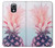 W3711 Pink Pineapple Hülle Schutzhülle Taschen und Leder Flip für Samsung Galaxy S4