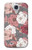 W3716 Rose Floral Pattern Hülle Schutzhülle Taschen und Leder Flip für Samsung Galaxy S4