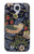 W3791 William Morris Strawberry Thief Fabric Hülle Schutzhülle Taschen und Leder Flip für Samsung Galaxy S4