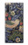 W3791 William Morris Strawberry Thief Fabric Hülle Schutzhülle Taschen und Leder Flip für Samsung Galaxy Note 10 Plus