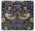 W3791 William Morris Strawberry Thief Fabric Hülle Schutzhülle Taschen und Leder Flip für Samsung Galaxy A01