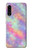W3706 Pastel Rainbow Galaxy Pink Sky Hülle Schutzhülle Taschen und Leder Flip für Samsung Galaxy A90 5G