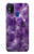 W3713 Purple Quartz Amethyst Graphic Printed Hülle Schutzhülle Taschen und Leder Flip für Samsung Galaxy M31