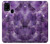 W3713 Purple Quartz Amethyst Graphic Printed Hülle Schutzhülle Taschen und Leder Flip für Samsung Galaxy M31