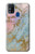 W3717 Rose Gold Blue Pastel Marble Graphic Printed Hülle Schutzhülle Taschen und Leder Flip für Samsung Galaxy M31