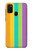 W3678 Colorful Rainbow Vertical Hülle Schutzhülle Taschen und Leder Flip für Samsung Galaxy M21