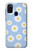 W3681 Daisy Flowers Pattern Hülle Schutzhülle Taschen und Leder Flip für Samsung Galaxy M21