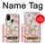 W3688 Floral Flower Art Pattern Hülle Schutzhülle Taschen und Leder Flip für Samsung Galaxy M21